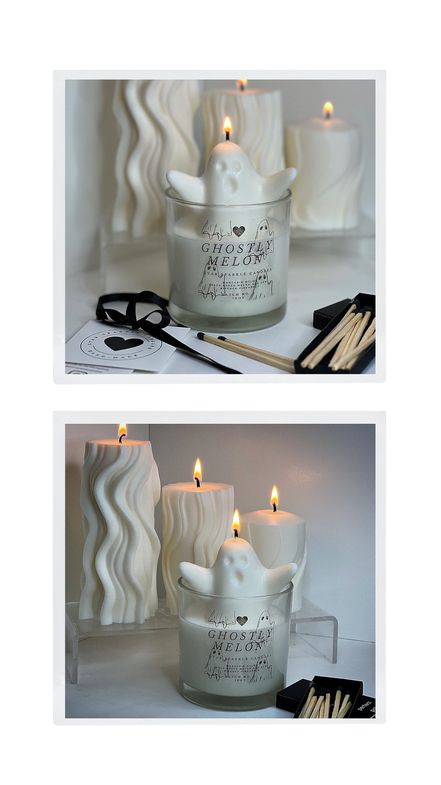 Ghostly Melon Candle