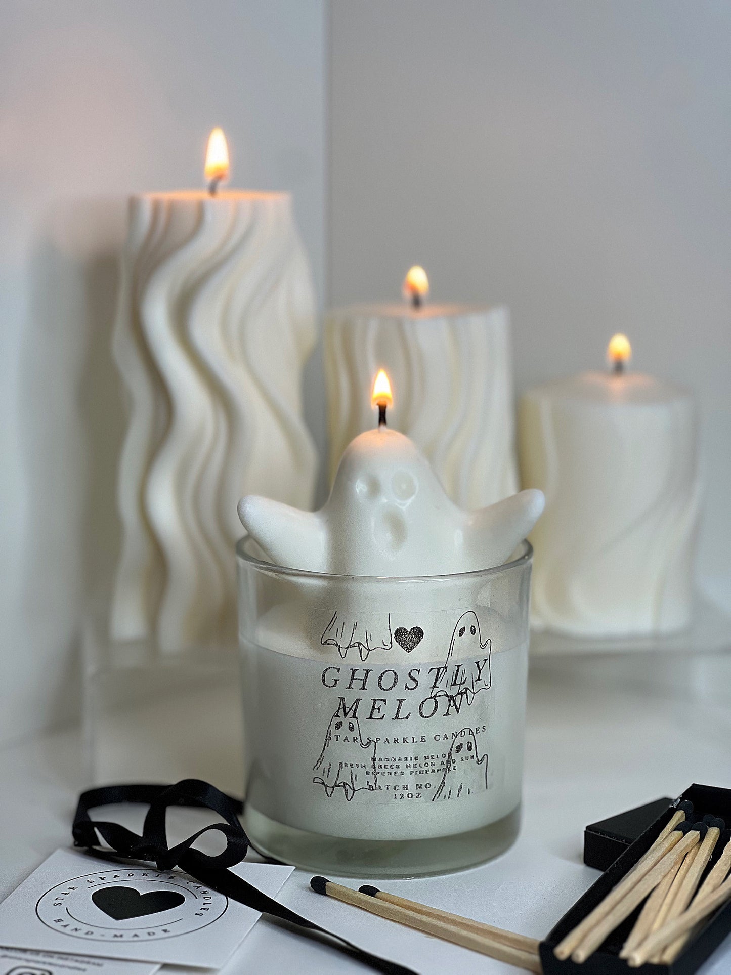 Ghostly Melon Candle